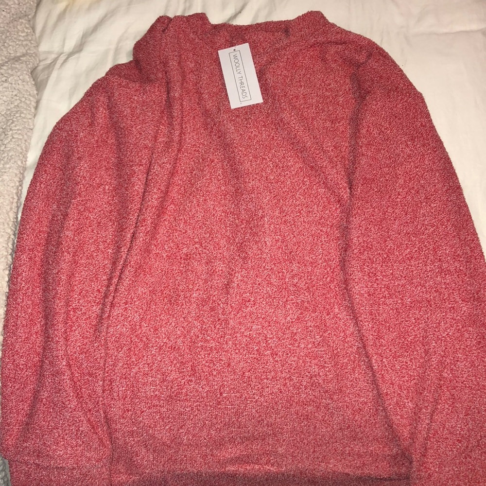 Heather Scarlet Woolly Threads Sweater